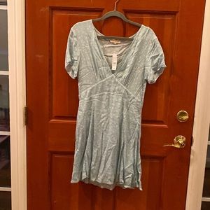 New w/tags light blue w/white flowers.